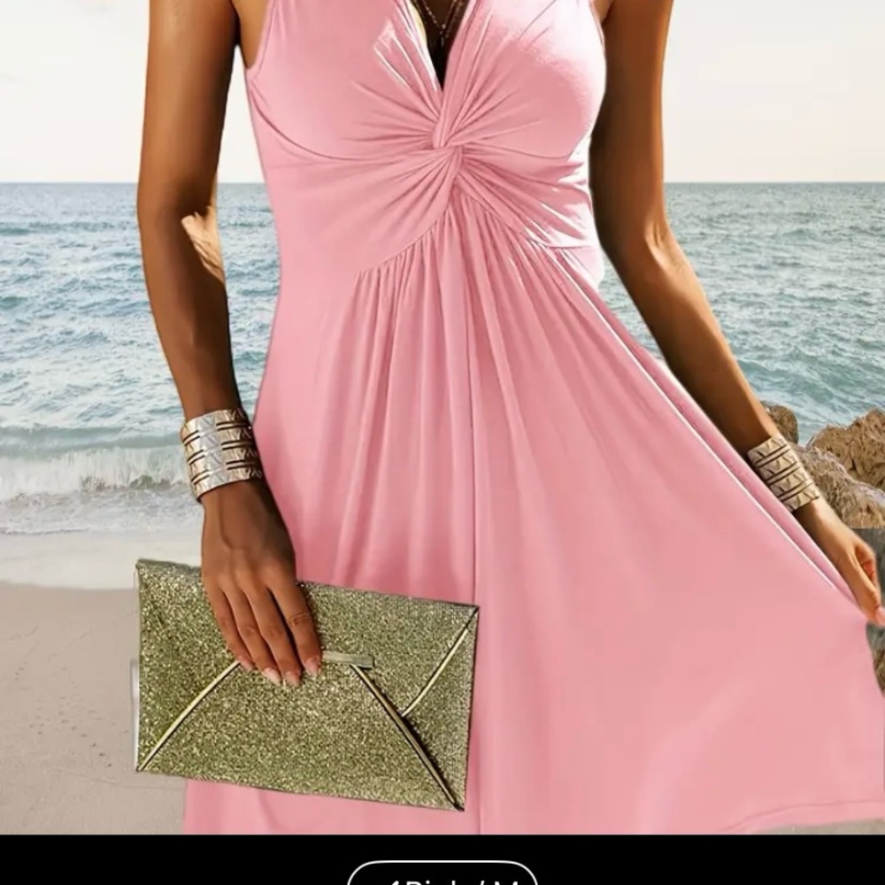 Pink Sleeveless Dress - New